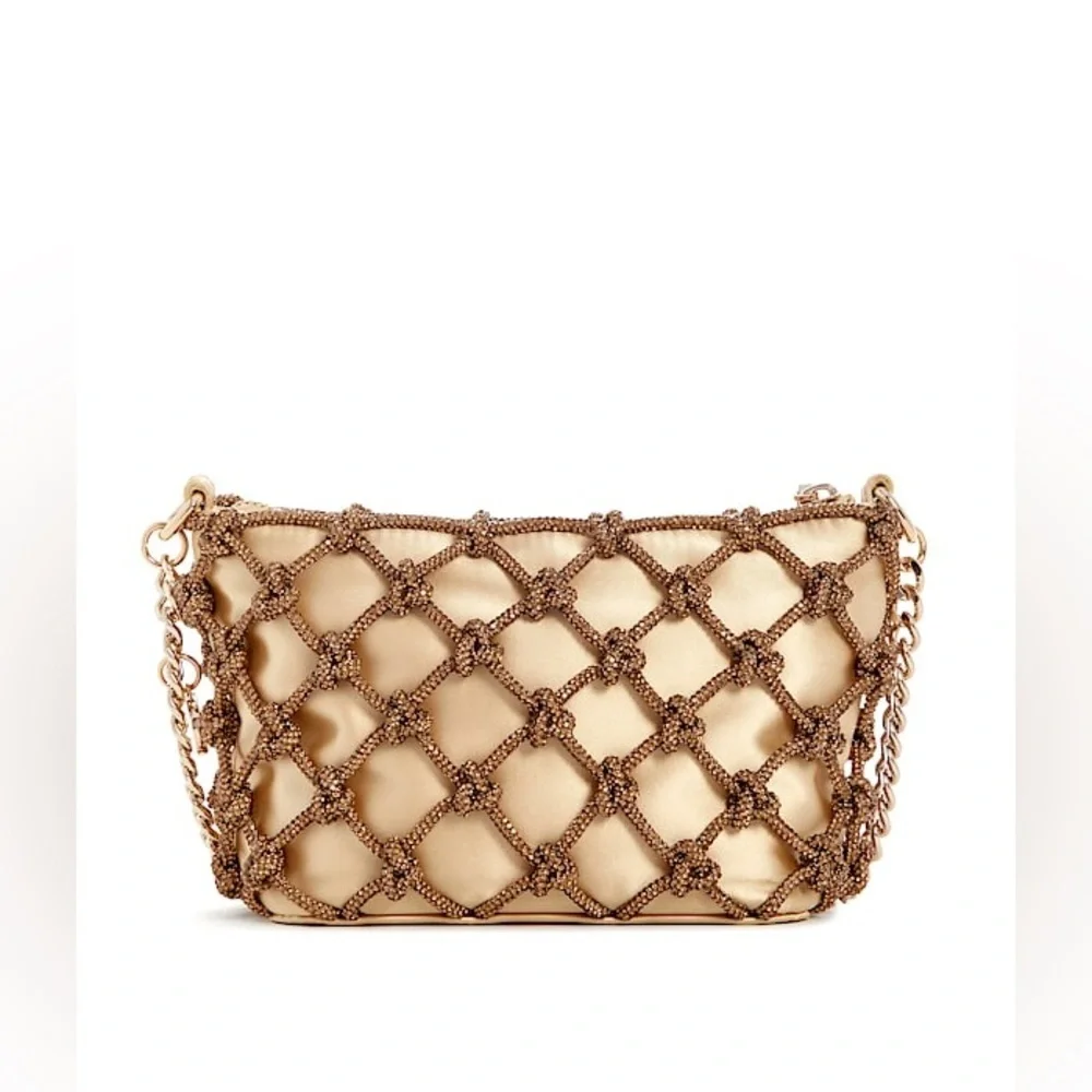 New GUESS Zalina Top-Zip Shoulder Bag - Picture 3 of 7